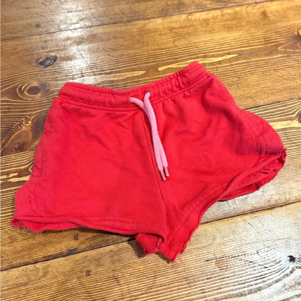 Paperflower Toddler Size 4 Red Shirts with Ruffle Hem